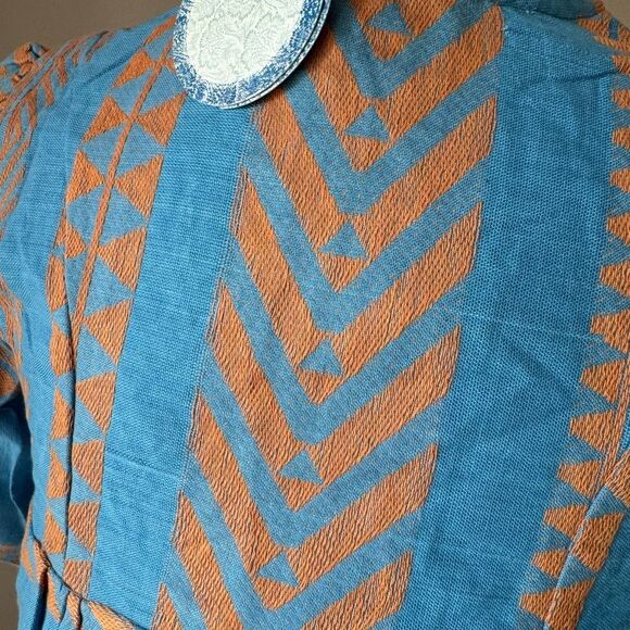 NWT Just Bellina cotton embroidered and beaded tassel top. Vacation style top S - Picture 12 of 14